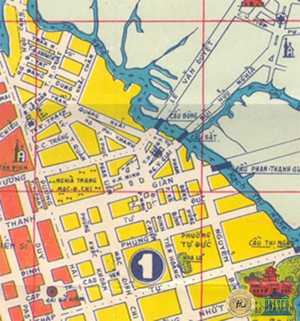 Bản đồ Tân Định – Dakao trước 1975