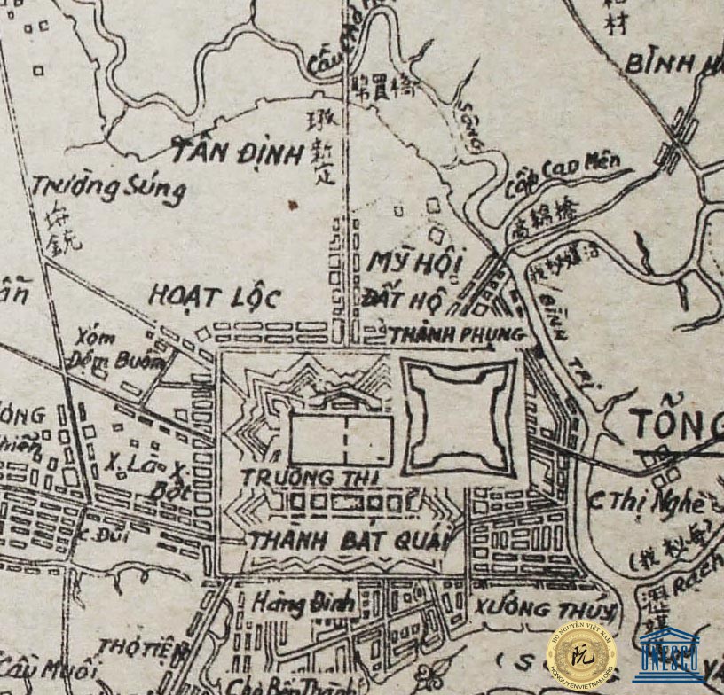 Tên gọi Đất Hộ trên bản đồ của Trần Văn Học năm 1815