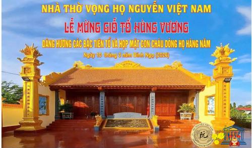 THƯ MỜI THAM DỰ HỌP MẶT DÒNG HỌ NGUYỄN HÀNG NĂM TẠI NHÀ THỜ VỌNG NĂM 2026