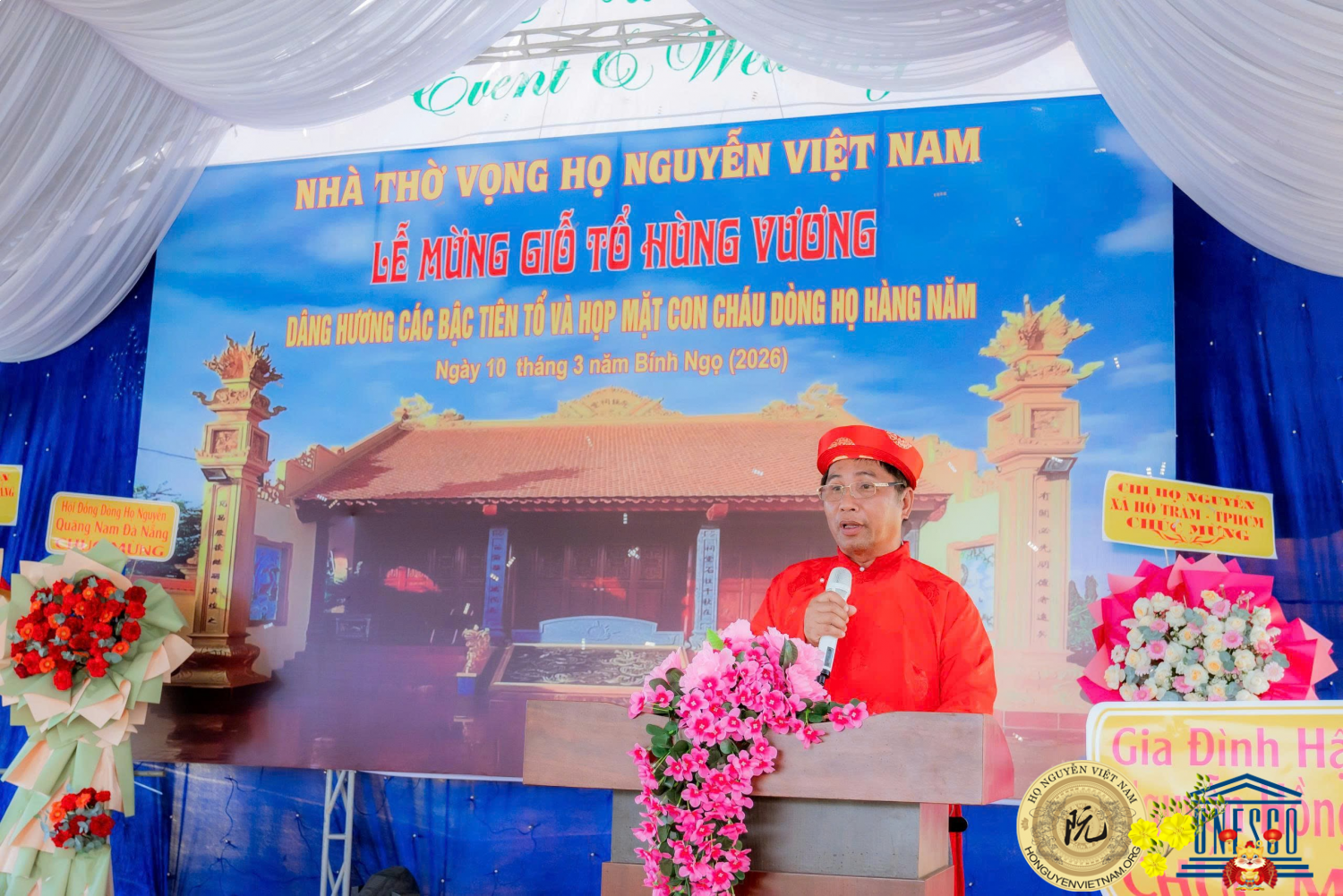 Ông Nguyễn Hữu Thọ - Nhà sáng lập - trưởng ban quản lý nhà thờ Vọng Họ Nguyễn Việt Nam